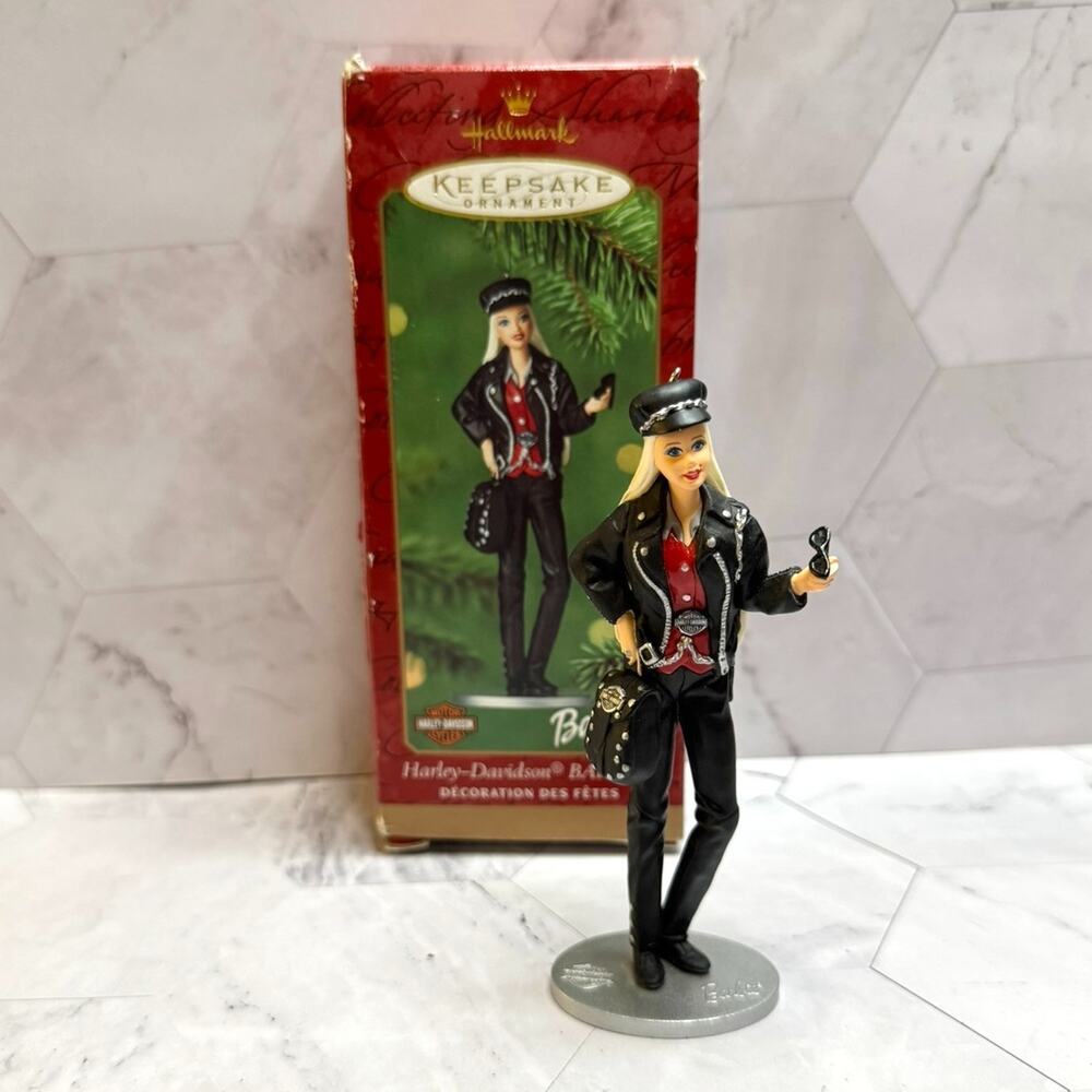 NIB Hallmark Keepsake 2000 Harley-Davidson Barbie Christmas Tree Ornament